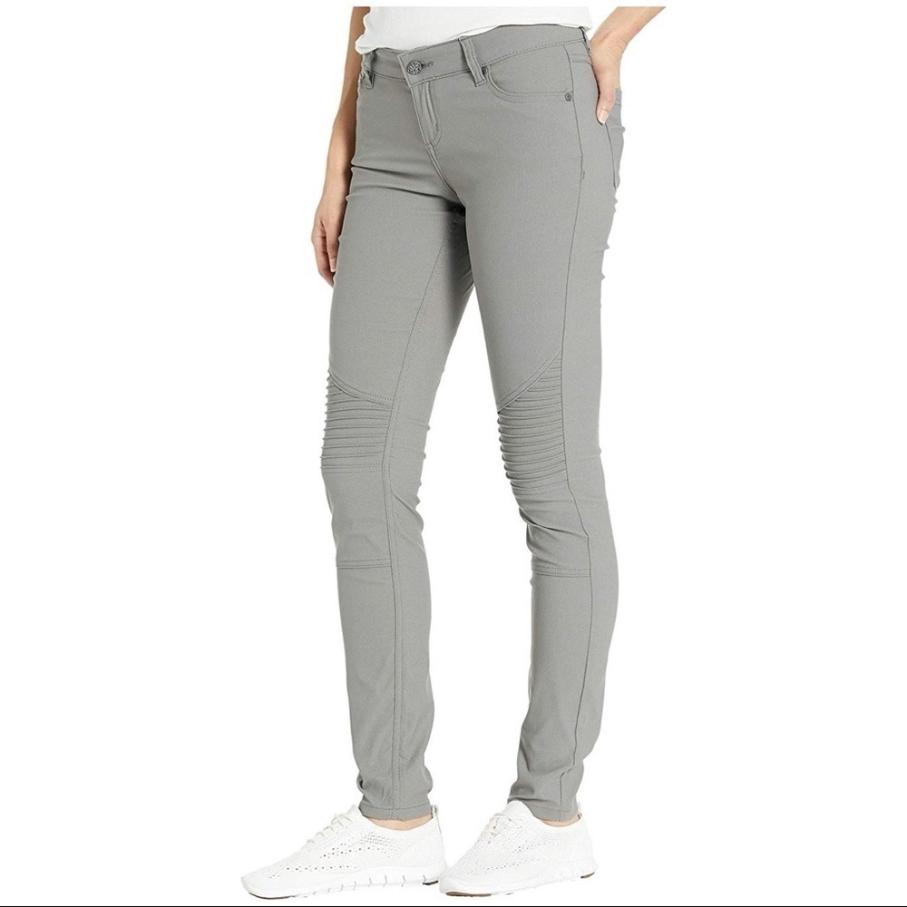 PRANA GRAY BRENNA MOTO PANTS